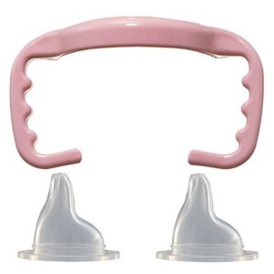 Thinkbaby Baby Bottle to Sippy Conversion Kit, Pink