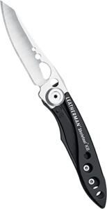 LEATHERMAN, Skeletool KB Pocket Knife with Bottle Opener, Built in the USA, Black