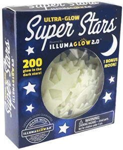 Glow in The Dark Stars; 200 Count w/ Bonus Moon, Includes Installation Putty for All of Your Glow in The Dark Stars for Ceiling, Stocking Stuffers for Kids, Baby Nursery