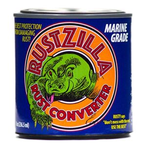 RUSTZILLA RZMG-004271 Marine Grade Rust Converter and Remover, Professional Strength for All Metals Including Stainless Steel, Steel, Cast-Iron, 8 oz.