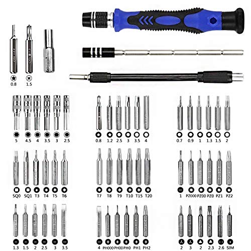Professional Computer Repair Tool Kit, Precision Laptop Screwdriver Kit, XOOL 82 in 1 Electronics Repair Tool with 58 Magnetic Bits, Compatible for Macbook, iPhone, Game Console, Tablet | The Storepaperoomates Retail Market - Fast Affordable Shopping