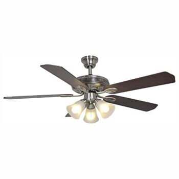 Hampton Bay Glendale 52 in. Brushed Nickel Ceiling Fan – AG524-BN | The Storepaperoomates Retail Market - Fast Affordable Shopping
