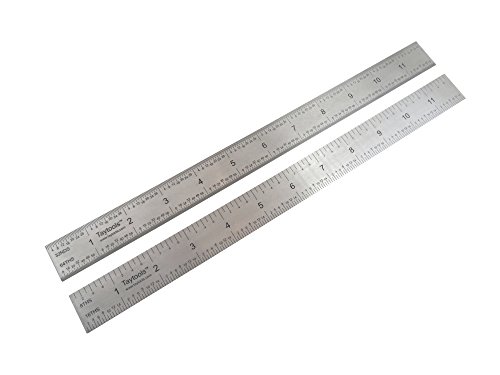 Taytools 12″ Rigid Machinist Rule Ruler Hardened Spring Steel 4R Graduations in 1/8″, 1/16″, 1/32″ and 1/64″ MRSAE-12 | The Storepaperoomates Retail Market - Fast Affordable Shopping