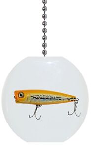 Yellow Fishing Lure Solid Ceramic Fan Pull
