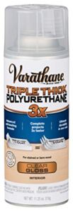 Varathane 318292 Spray Triple Thick Polyurethane, 11.25 Ounce, Gloss, 11 Ounce