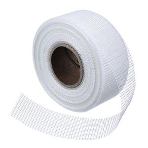 Outus Drywall Joint Tape, Drywall Mesh Tape Self-Adhesive Fiberglass Drywall Repair Fabric Adhesive Tape for Wall Cracks Seam Patch, 2 Inch by 131.4 Feet, 1 Roll