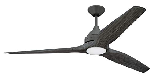Craftmade K11286 Limerick 60″ Outdoor Ceiling Fan with 17 Watts LED Light Kit and Remote Control, 3 Blades, Aged Galvanized | The Storepaperoomates Retail Market - Fast Affordable Shopping