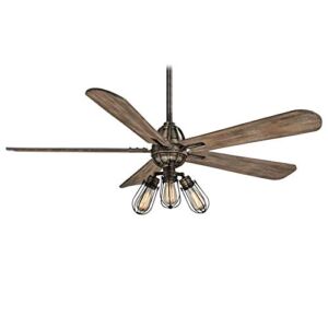 Minka-Aire F852L-HBZ Alva 56 Inch Ceiling Fan with Integrated LED Light and DC Motor in Heirloom Bronze Finish
