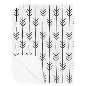 Kushies Deluxe Change Pad Flannel, One Direction Black & White