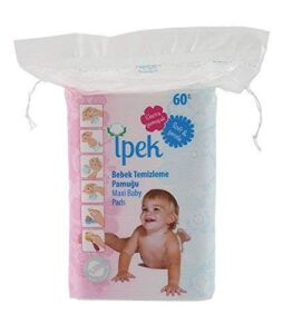 İpek Baby Large Cotton Pads Dry Square White (Classic 360-count)