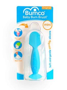 Bumco Diaper Cream Brush – Mini Baby Bum Brush with Travel Case, Baby Butt Paste Diaper Cream Spatula, Butt Paste Spatula for Baby Butt Cream, Mini Diaper Cream Applicator, Butt Spatula Baby, Blue