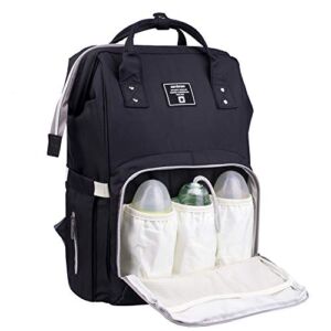 Diaper Bag Backpack,Multifunction Travel Nappy Bag Maternity Baby Bag,Black