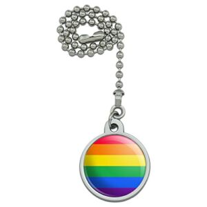 GRAPHICS & MORE Rainbow Pride Gay Lesbian Contemporary Ceiling Fan and Light Pull Chain