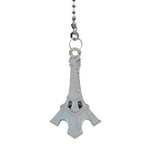 WeeZ Industries – Mini Eiffel Tower Ceiling Fan Pull Light Chain Ornament – Silver