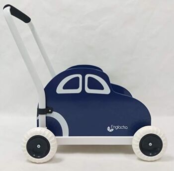 Englacha car Musical Toddler Walker, Baby Push Car with Built-in Musical Function and Speed Reduction Wheels, Blue/White | The Storepaperoomates Retail Market - Fast Affordable Shopping