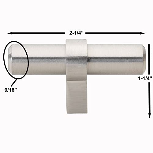 GlideRite Hardware 2-1/4” Euro Solid T-Bar Knob Handle – Satin Gold (Pack of 10) – 4002-T-SG-10 | The Storepaperoomates Retail Market - Fast Affordable Shopping