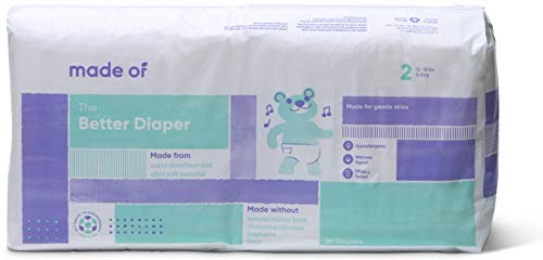 Diapers Size 2 – MADE OF The Better Baby Diapers – for Sensitive Skin, Hypoallergenic – Dyes and Fragrance Free, Up to 10 pounds – (152 Units – 4 Pack) | The Storepaperoomates Retail Market - Fast Affordable Shopping