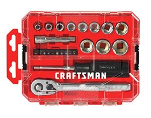 CRAFTSMAN Socket Set, Nano SAE, 3/8-Inch Drive, 24-Piece (CMMT12012)