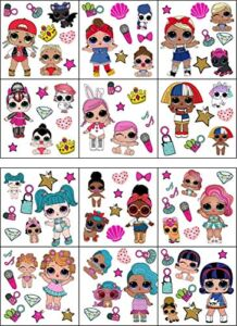 LOL Girls Wall Decals Art Stickers Decor Removable LOL Girl Wall Decorations for Girls Kids (99Pcs)
