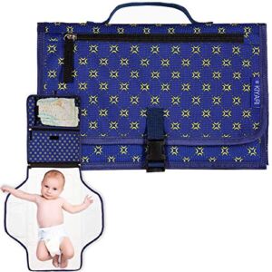 Portable Diaper Changing Pad with Head Pillow – Foldable Travel Diaper Station – Replaces Heavy Diaper Bag
