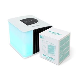 Bundle – 2 items: Evapolar evaSMART Personal Evaporative Air Cooler (White) and extra cartridge