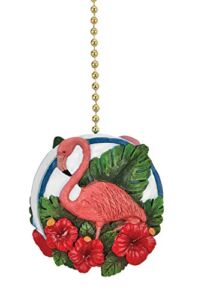 Clementine Design Flamingo Oasis Fan Pull One Size Pink/Green/Blue/White