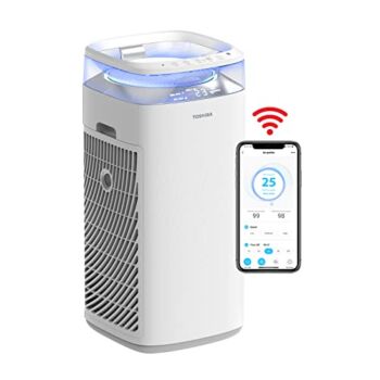 TOSHIBA Air Purifiers for Home|Large Room up to 483 Sq Ft | Smart WiFi Alexa Voice Control |3-Stage Filtration|H13 True HEPA Filter for Allergies, Pets, Smoke, Odors, Dust, Pollen | CADR 312 | The Storepaperoomates Retail Market - Fast Affordable Shopping