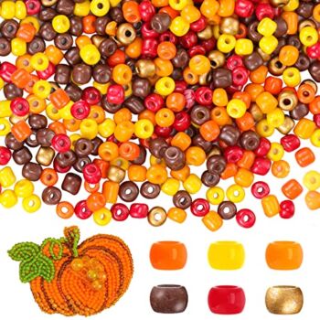 2000 Pcs 4 mm Thanksgiving Fall Glass Seed Beads Small Beading for Jewelry Making Mini Assorted Opaque Round Beads Multicolor Opaque Loose Tiny Pony Beads for Craft DIY Bracelet Necklace Earring | The Storepaperoomates Retail Market - Fast Affordable Shopping