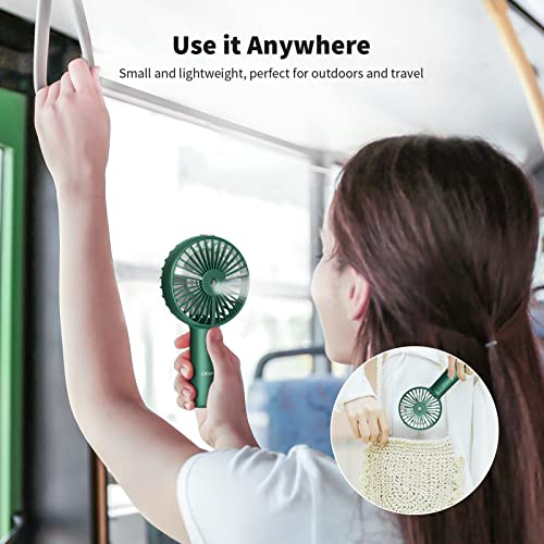 Misting Fan Portable, Otlonpe Desk Handheld Fan 3 Speeds Small Mister Rechargeable Fan with 2500mAh Battery, Water Spray Travel Personal Fan for Kids Women Men Home Office Outdoor (Dark Green) | The Storepaperoomates Retail Market - Fast Affordable Shopping