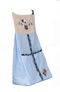 Blue Dog Nursery Diaper Stacker Sport Puppy Diaper Hanging Bag (Blue Sport puppy)