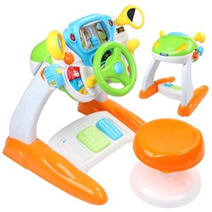AMOSTING Pretend and Play Ride On Toys for Toddler Boys Girls Learning & Educational Baby Driver Toy Cars for Preschool Kids
