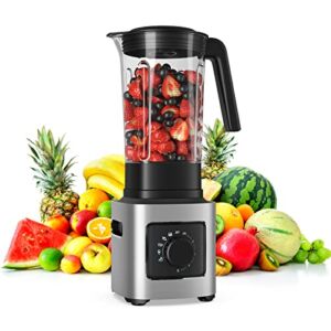 PETSITE Professional 68 oz Countertop Blender, Powerful Kitchen Blender for Shakes and Smoothies, 6 Stainless Steel Blades, 5-Level Speed Control & 5 Preset Functions, 1500W