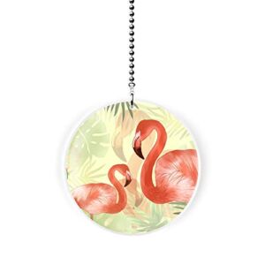 Island Flamingos Fan/Light Pull