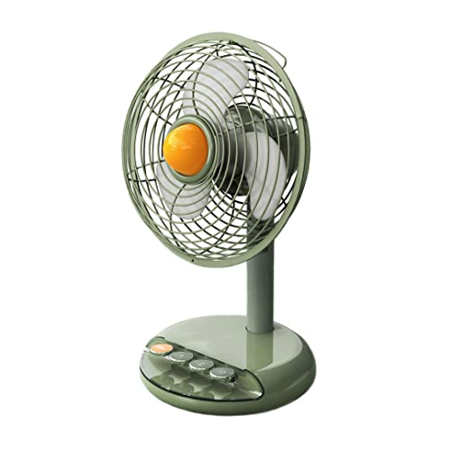 STORMBORN Small Desk Fan Usb Powered – Portable Quiet Vintage Oscillating Fan 2 Speeds Retro Table Fan for Bedroom, Home, Office 11 inch | The Storepaperoomates Retail Market - Fast Affordable Shopping