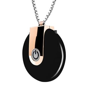 acrosser Wearable Purifier Personal Necklace Negative Ion Freshener No and Low Noise(Black)