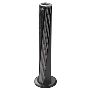 Vornado 37″ 173 Whole Room Air Circulator Tower Fan with 3-Speed and Remote Control, Quiet Operation, Great for Home and Office, Black (Renewed)