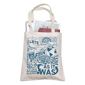 Singer Inspired Tote Bag Singer Song Idea Gift Women Canvas Tote Bag Gift for Fan (HS tote bl)