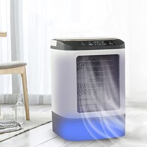Bzdzmqm Portable Air Conditioner, Evaporative Air Cooler in 3 Speed, USB Air Personal Conditioner with Humidifier for Home Office, Bedroom,School, 900ML Big Water Tank Energy Saving