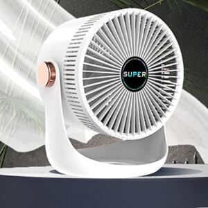 Wuztai 3 Speed Portable Whole Room Air Circulator Fan, Adjust-able Angle Desktop Fan, Ideal for Home, Office, Dormitory