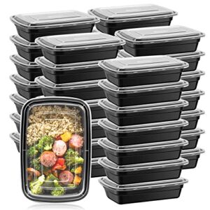 Aivoch 50 Pack 32 oz Meal Prep Container, Food Storage Containers with Lids, Disposable Bento Box Reusable Plastic Lunch Box Kitchen Food Take-Out Box Microwave Dishwasher Freezer Safe