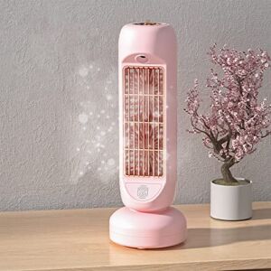 USB Air Conditioner Humidifier, Portable Automatic Remote Head Air Conditioner, 3-Speed Personal Mini Air Conditioner with Automatic Head Shaking for Home Bedroom Office