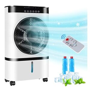 GIVIMO Water Fan Air Cooler 3-in-1 Evaporative Air Cooler for Room Standard Sleep Natural Wind 3 Mode Wind Speeds 7L Water Tank Capacity
