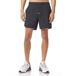 Legends Luka Running Shorts for Men | Lightweight Mens Athletic Shorts ( Without Liner) | Athletic Shorts for Men Perfect for Cardio Training | Black-White Splatter | Extra Extra Large