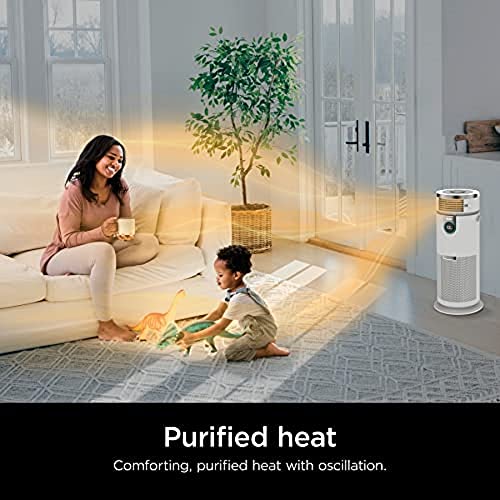 Shark HC502 3-in-1 Max Air Purifier, Heater & Fan with NanoSeal HEPA, Cleansense IQ, Antimicrobial & Odor Lock, for 1000 Sq. Ft, Captures 99.98% of dust, allergens, smoke, 0.1–0.2 microns, White | The Storepaperoomates Retail Market - Fast Affordable Shopping
