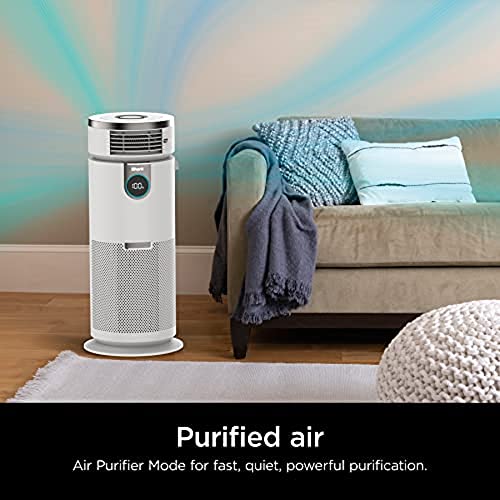 Shark HC502 3-in-1 Max Air Purifier, Heater & Fan with NanoSeal HEPA, Cleansense IQ, Antimicrobial & Odor Lock, for 1000 Sq. Ft, Captures 99.98% of dust, allergens, smoke, 0.1–0.2 microns, White | The Storepaperoomates Retail Market - Fast Affordable Shopping