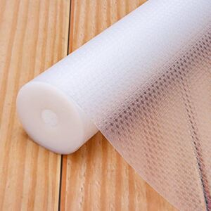 Shelf Liner, Non-Slip Cabinet Liner, Washable Oil-Proof for Kitchen Cabinet, Shelves, Refrigerator, Storage, Desks, 12 Inches x 20 FT, Non Adhesive Drawers Liner (12 x 240 in)
