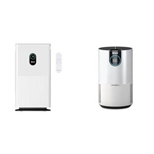 Shark HE601 Air Purifier 6 True HEPA Covers up to 1200 Sq. Ft, Captures 99.98% of Particles, dust, allergens, 0.1–0.2 microns & HP102 Air Purifier with True HEPA, Microban Antimicrobial Protection