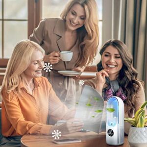 Wuztai Portable Air Conditioner, Upgraded Version Desktop Humidification Electric Fan USB Multifunctional Timing Air Conditioning Fan,Quiet Fan for Home, Office, Bedroom