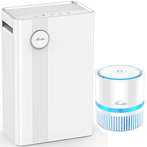 MOOKA Air Purifiers Home for Large Rooms and Small Room 215-1076 sq.ft, True HEPA Air Purifier Remove Dust Pollen Smoke | The Storepaperoomates Retail Market - Fast Affordable Shopping