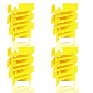 PIAOLGYI 12 Pcs Tray Stackers for Harvest Right Freeze Dryer Accessories Compatible with Harvest Right Trays ,Yellow(ONLY Tray Stackers)
